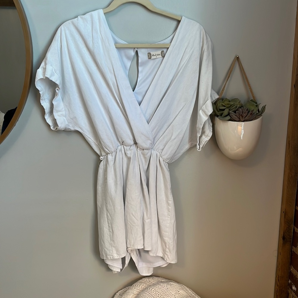 Alter’d State White Linen Romper